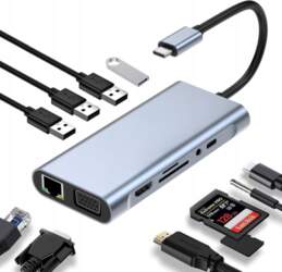 HUB ADAPTER 11IN1 USB-C SPLITTER –