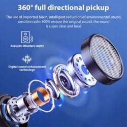 Lavalier Wireless Microphone System Single Microphone