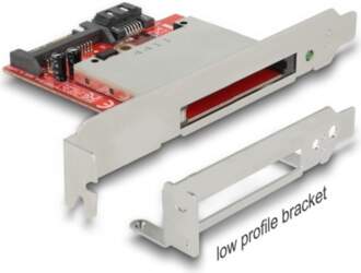 Low profile SATA card reader for