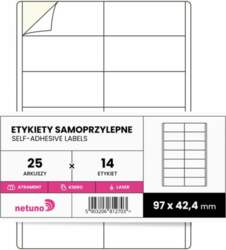 Netuno Self-adhesive labels A4 25 sheets