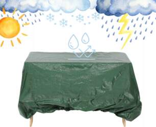 Protective cover for a picnic table