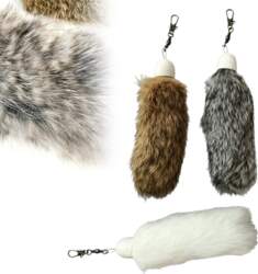 RABBIT FUR CAT TOY PLUSH INTERACTIVE