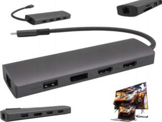 Screen Extension for 2 Monitors USB-C