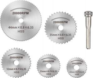 SET OF CUTTING DISCS DISC MINI-GRINDER