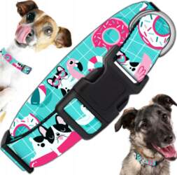 SOLID COLLAR FOR DOG STRONG ADJUSTABLE