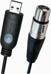USB XLR CABLE DYNAMIC MICROPHONE 24BIT