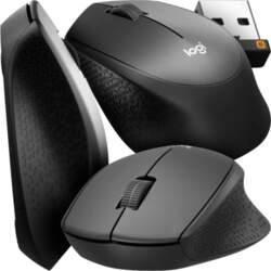 Wireless mouse Logitech M280 black, optical