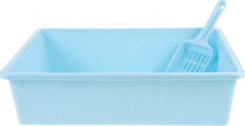 1Set Sky-Blue Durable Open Cat Litter