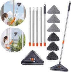 ADJUSTABLE TRIANGULAR CLEANING MOP +6 MOP