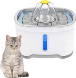 Brass Pet Fountain, Automatic, Quiet, with