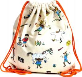 Canvas bag with drawstring Pippi Puckator