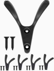 CAST IRON WALL HOOKS MASSIVE DOUBLE
