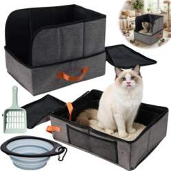 CAT LITTER BOX OPEN PORTABLE LARGE