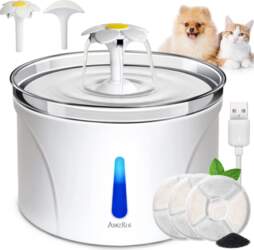 Cat waterer with fountain, plastic, 2500