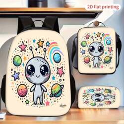 Cute Alien Star Planet Space Pattern