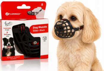 Flamingo PHYSIOLOGICAL RUBBER MUZZLE FOR DOG