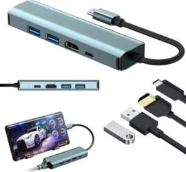 Hub Adapter 5in1 Usb-c Usb Adapter