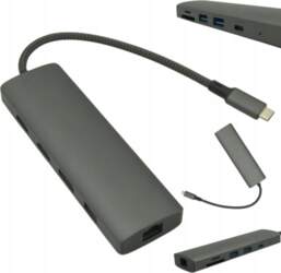 HUB with USB-C PD Charging SD