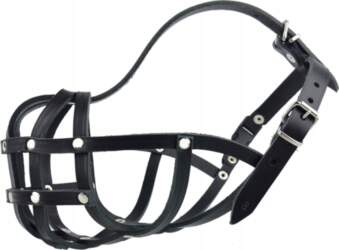 Leather muzzle for Dog Champion Boxer