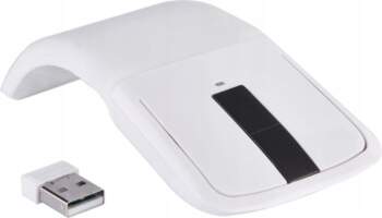 MOUSE WIRELESS MOUSE FOLDABLE USB WHITE