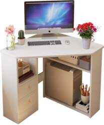 Muvu CORNER DESK TRIANGULAR COMPUTER WITH