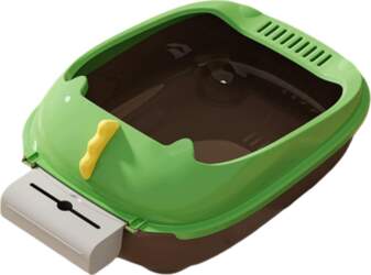 Open Top Cat Bedpan with Scooper