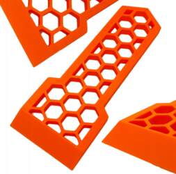 Plastic Scraper Non-Scratching ORANGE FOR COUNTERTOPS