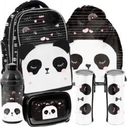 SCHOOL SET PASO PANDA BACKPACK PLUSH