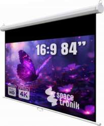 Spacetronik Ceiling Projection Screen 84" 16:9