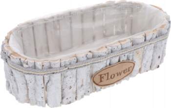 Trend-Deco POT COVER WOODEN BARK TROUGH