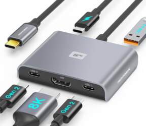 USB-C Hub with 8K HDMI, 2