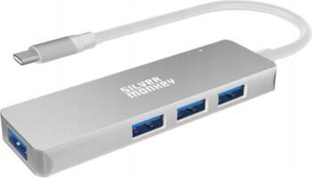 USB Hub Silver Monkey USB-C 4x