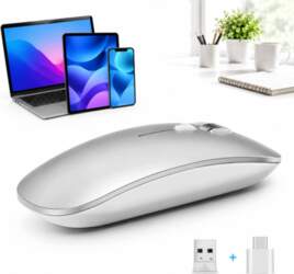 WIRELESS MOUSE SILVER BLUETOOTH 2.4G
