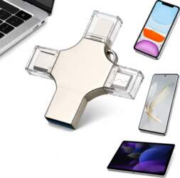 256GB FLASH DRIVE 4IN1 USB-C MICRO