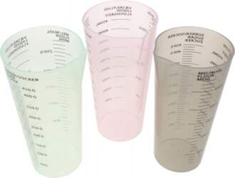 3Pcs Clear Plastic Laundry Detergent Measuring