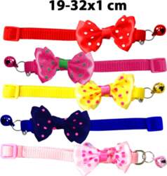 Collar with bow tie and bell