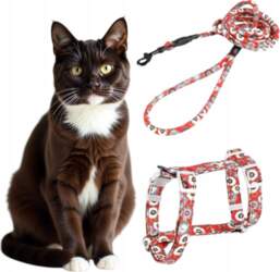 COMFORTABLE RED ADJUSTABLE GUARD HARNESS WITH