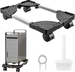 COMPUTER STAND TROLLEY ON WHEELS ADJUSTABLE