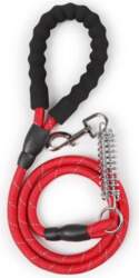 DOG LEASH WITH SPRING SHOCK ABSORBER