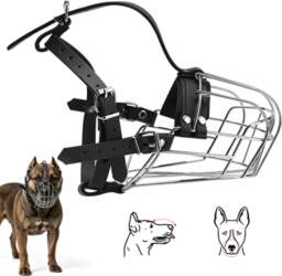 Dog muzzle Adjustable Steel 2 Strips