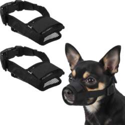 DOG MUZZLE MESH SOFT ADJUSTABLE FOR