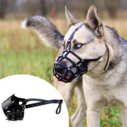 Dog Muzzle Portable Soft Sturdy PU