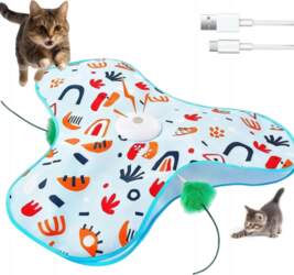 Electric Cat Interactive Toy with Movable