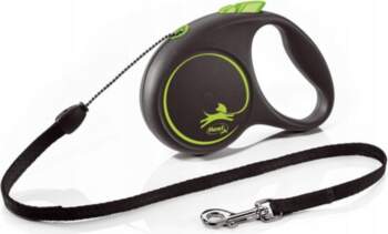 Flexi Black Design Automatic Dog Leash