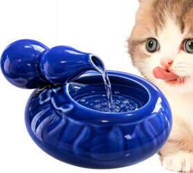Fountain Cat Drinker Ceramic YF180 Bowl