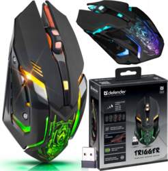 Gaming Mouse Wireless Defender Trigger 3200