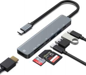 HUB USB-C ADAPTER 7in1 HDMI 4K