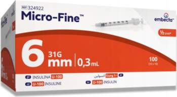 Insulin syringes EMBECTA Micro Fine 0