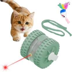 Interactive Cat Toy with Laser Plush