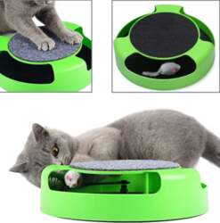 K&M Interactive cat toy scratching post